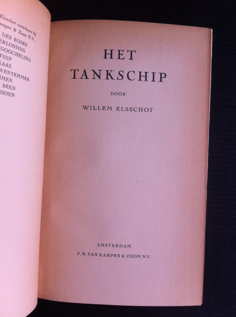 Elsschot, Willem - Het tankschip