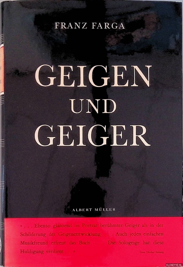 Farga, Franz - Geigen und Geiger
