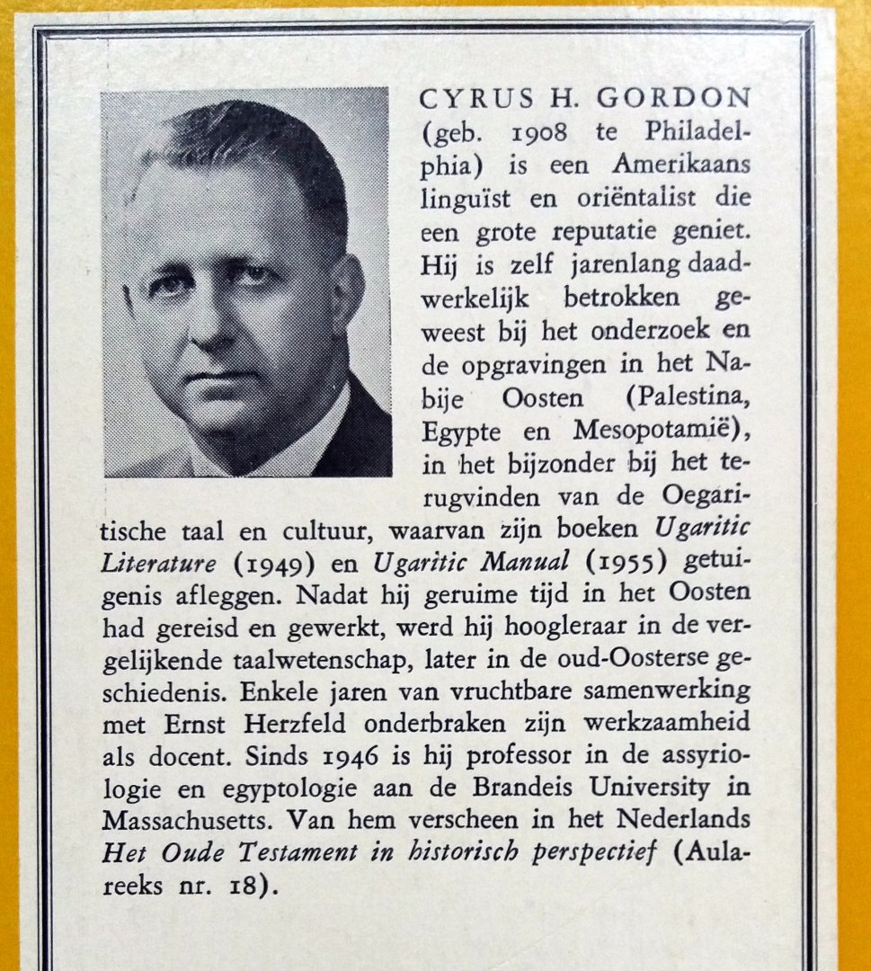 Gordon, Cyrus H. - Opgravingen in Bijbelse grond
