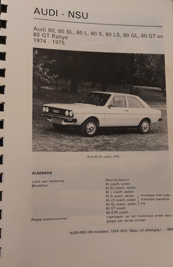 P.Olyslager - Audi NSU 80 1974-1975