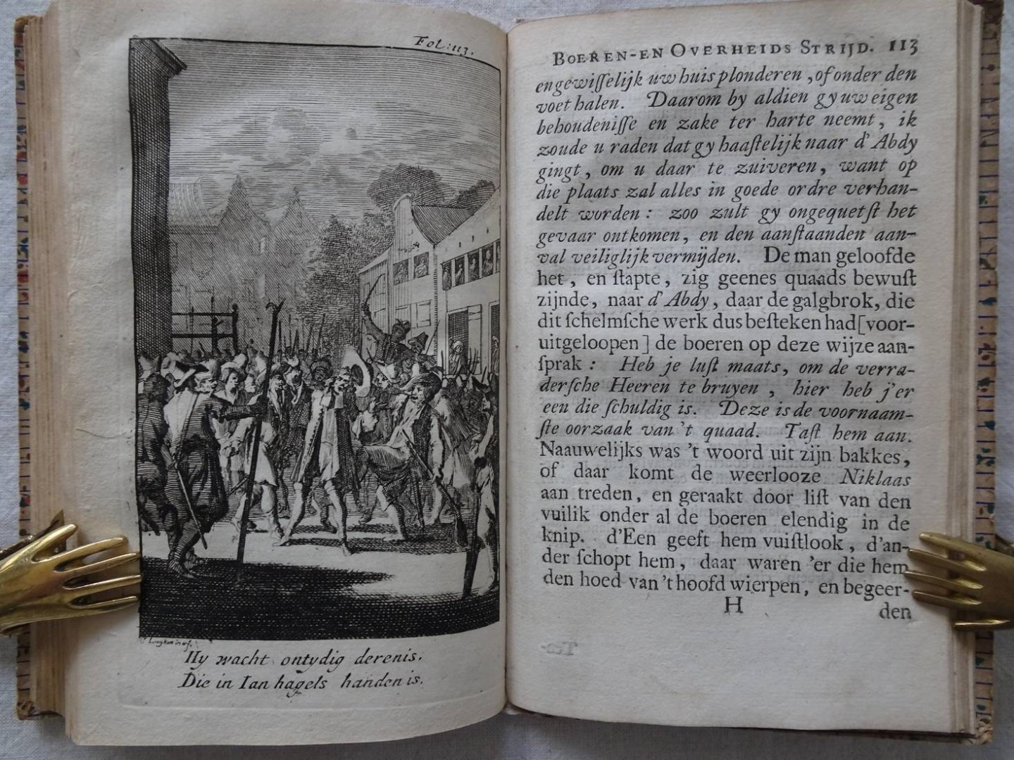 Beronicius, P.J.. - P.J. Beronicii poëtae incomparabilis quae extant. P. Rabus recensuit et georgarchontomachiae notas addidit. Editio quarta emendatius curata./ Boeren- en overheidsstrijd, voor de vuist gedicht door P.J. Beronicius, in 't Nederduitsch overgezet ...