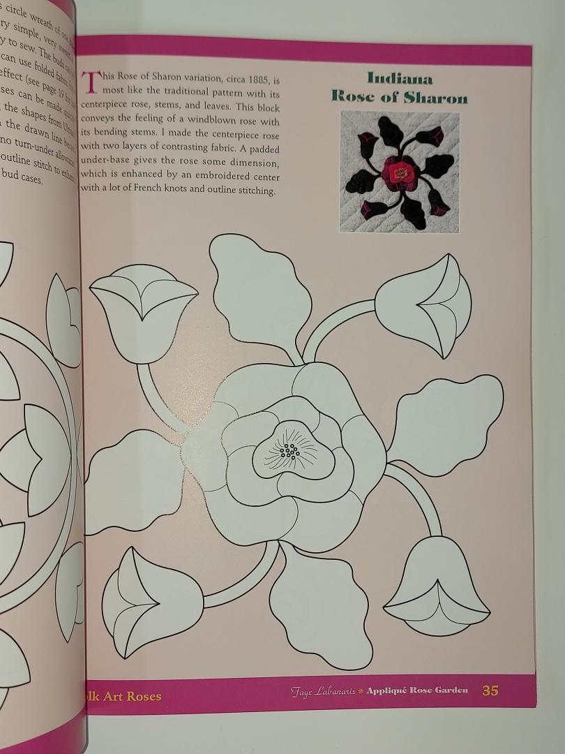 Labanaris, Faye - Applique Rose Garden. Vintage Album Patterns