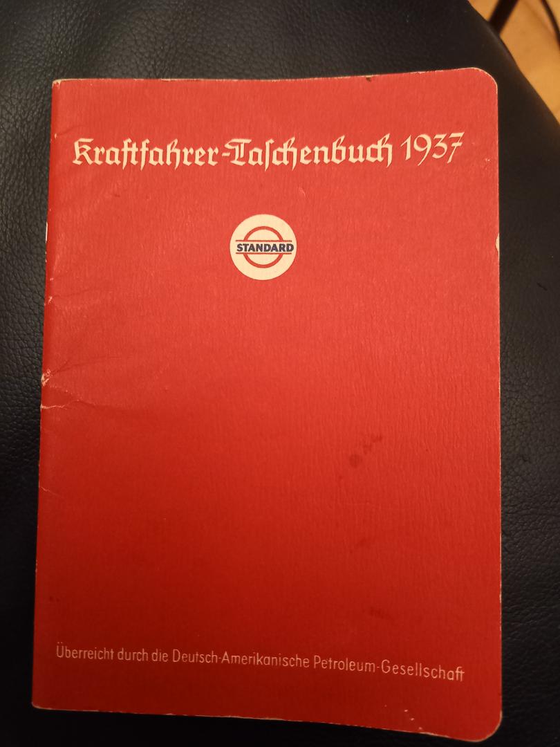  - Kraftfahrer Taschenbuch 1937