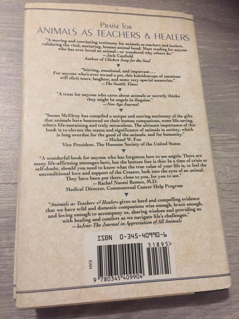 McElroy, Susan Chernak - Animals As Teachers and Healers / True Stories and Reflections