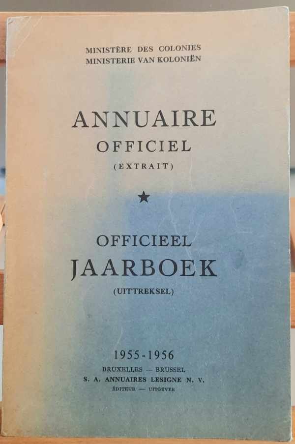 MINISTERIE VAN KOLONIËN - Annuaire officiel (extrait) - Officieel jaarboek (uitreksel)