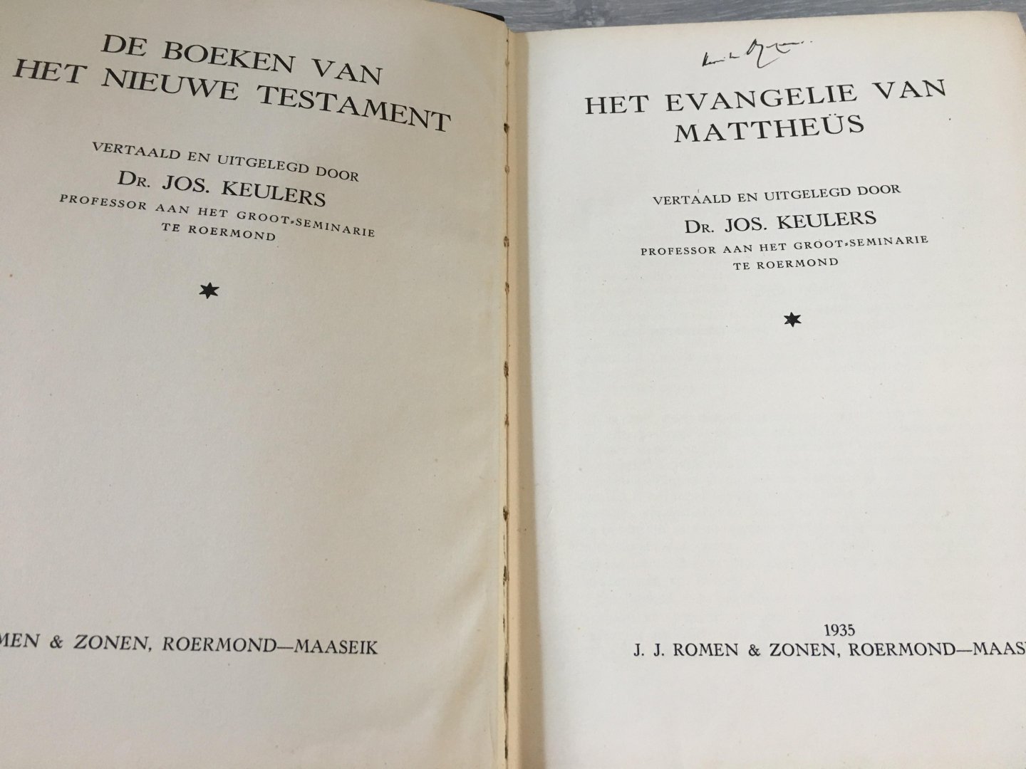 Dr. Jos Keulers - De boeken van het Nieuwe Testament .. Het Evangelie van Mattheus