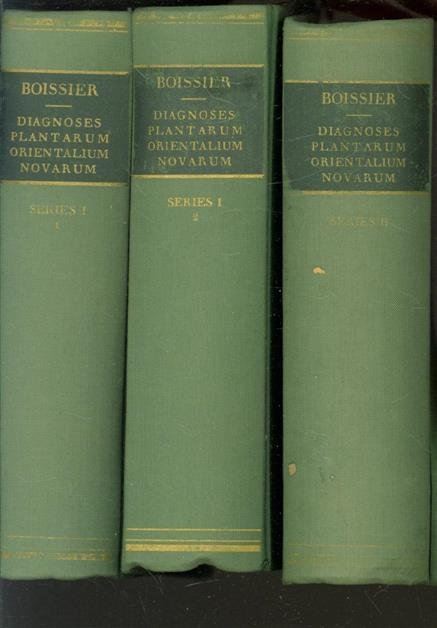 BOISSIER, E. - Diagnoses Plantarum Orientalium Novarum. 1 Serie I; Nr. 1-7