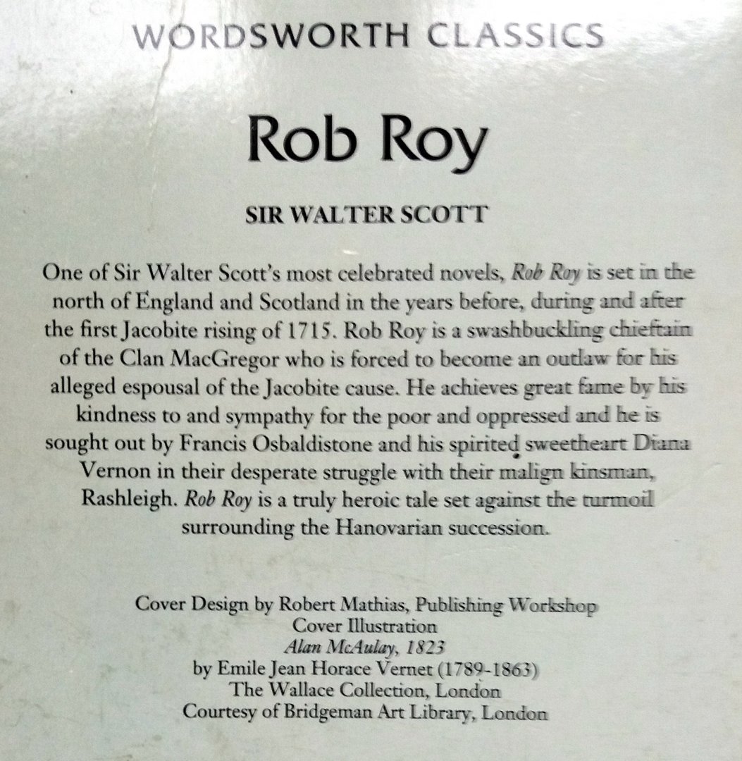 Scott, Sir Walter - Rob Roy (Ex.1) (ENGELSTALIG)