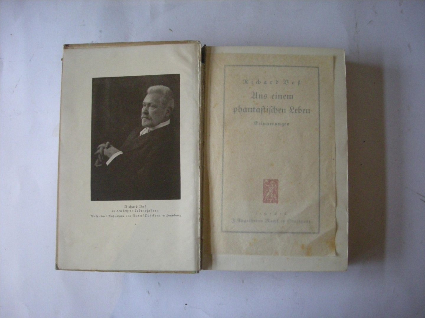 Voss, Richard - Aus einem phantastischen Leben. Erinnerungen