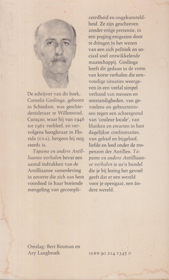 Goslinga (1910-2000), Prof. dr Cornelis - Tapame en andere Antiliaanse verhalen