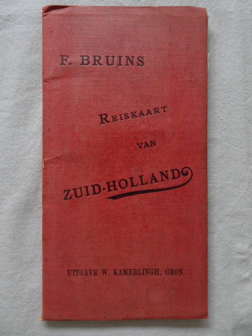 Bruins, F.. - Reiskaart van Zuid-Holland.