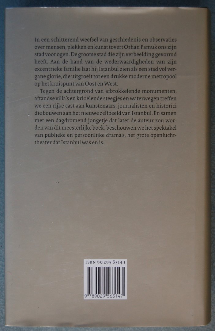 Pamuk, Orhan - Istanbul / herinneringen en de stad