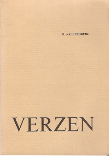 Aalbersberg, G. - Verzen -- gesigneerd exemplaar