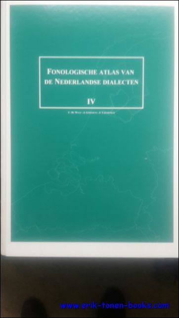 De Wulf, Chris, Jan Goossens en Johan Taeldeman - Fonologische Atlas van de Nederlandse Dialecten. Deel IV (afl. 3) De consonanten