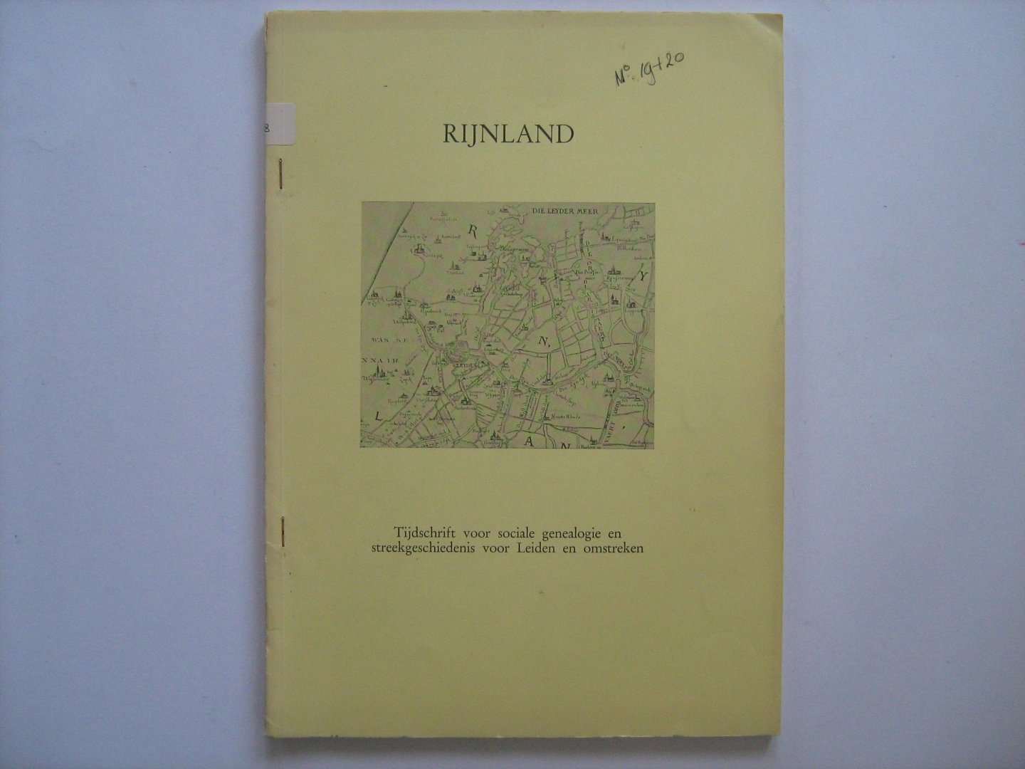 Steur, A.G. - Rijnland, tijdschrift voor Sociale Genealogie en Streekgeschiedenis voor Leiden en omstreken, jrg. 5 (V) /1968, nummers 19-20