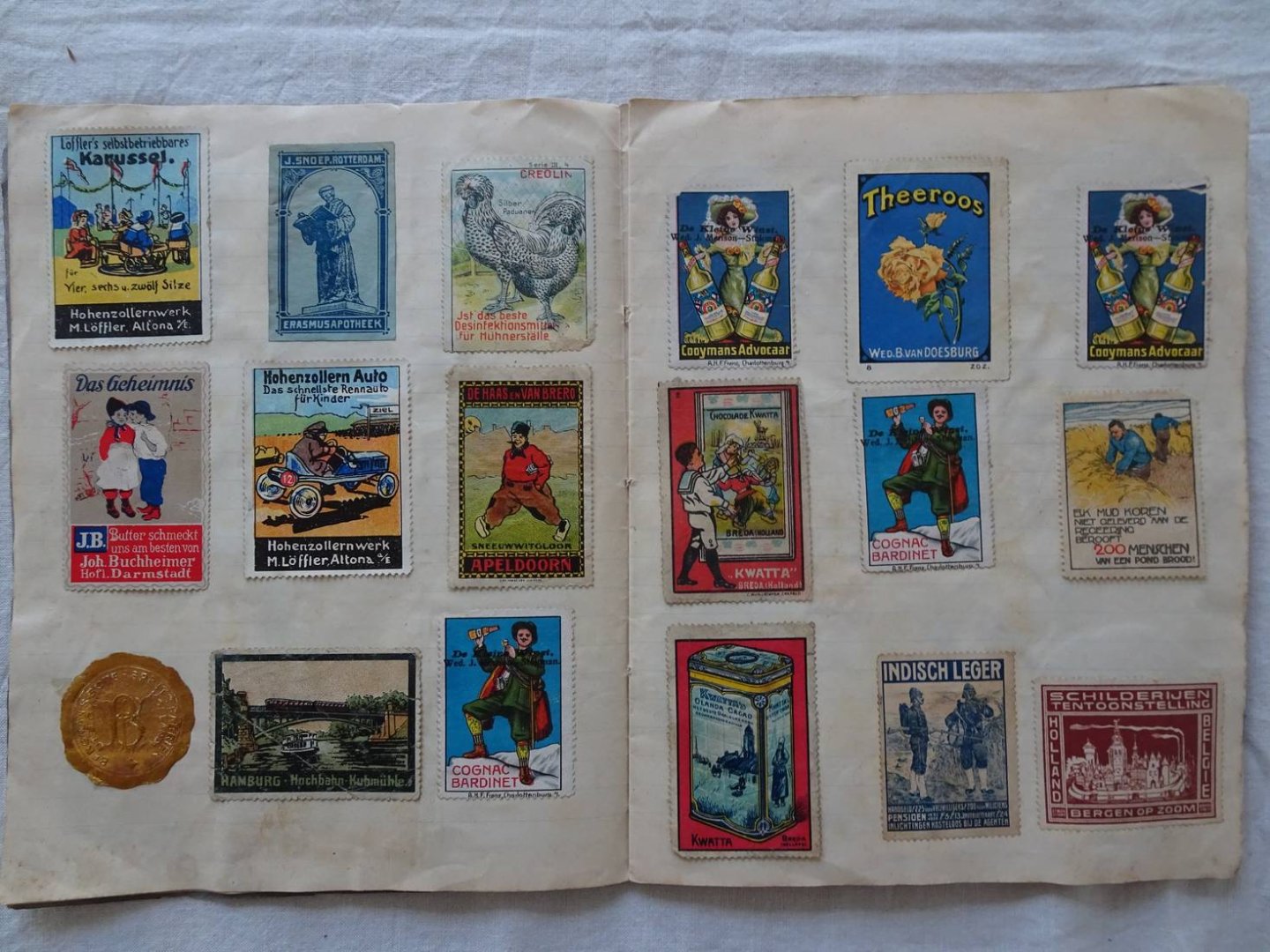N.n.. - Sluitzegel-verzameling. Ca. 125 sluitzegels.