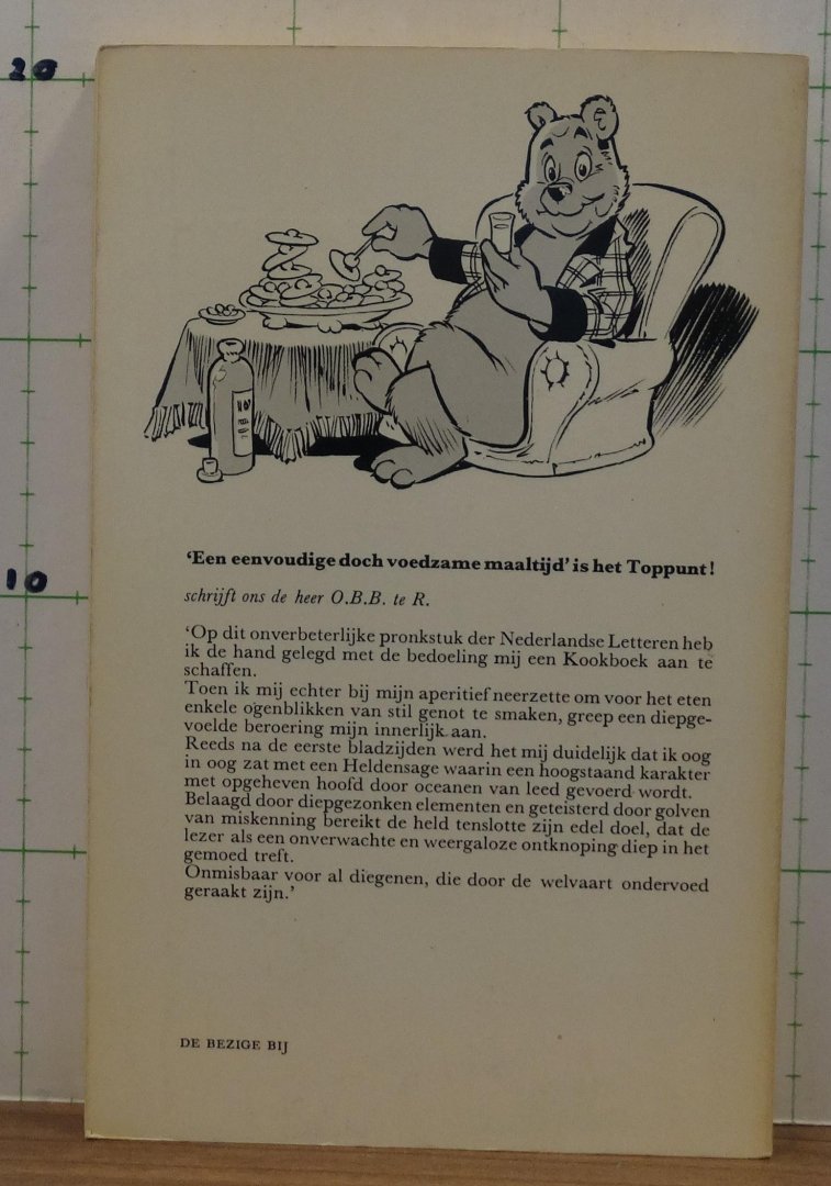Toonder, Marten - een eenvoudige doch voedzame maaltijd bevat: het booroog, de labberdaan, de pasmunt