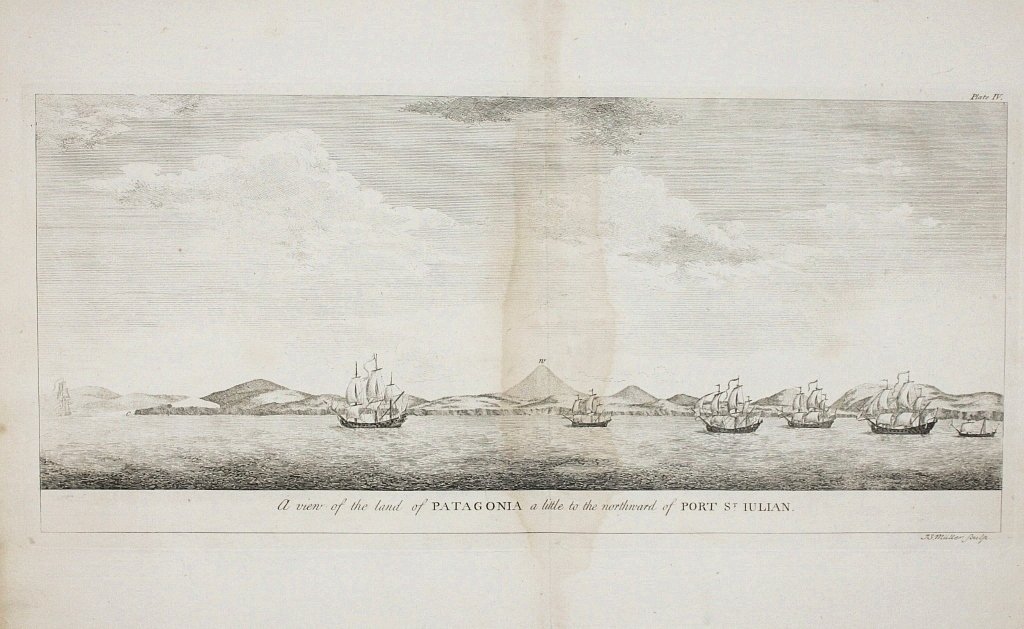 Anson, George - A view of the land of Patagonia a little to the northward of Port St. Iulian