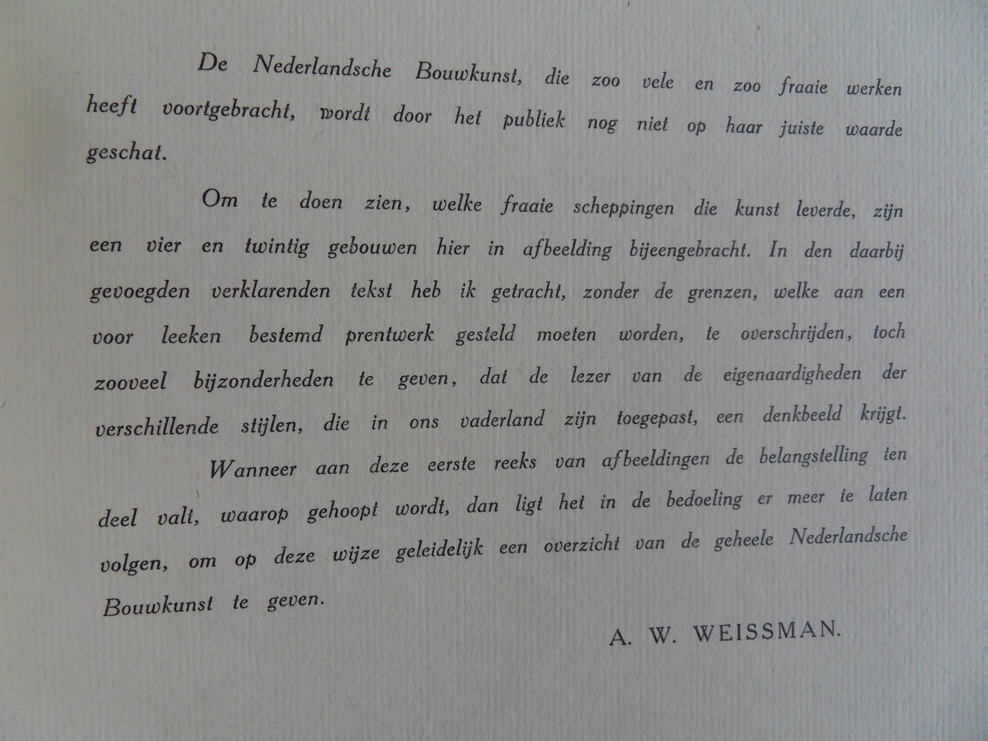 Weissman, A.W. - Monumentaal Nederland.