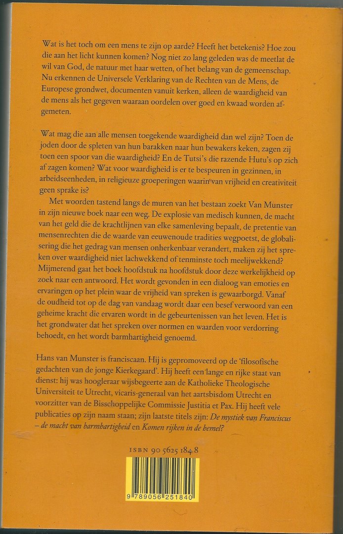 Munster, Hans van - Een mens te zijn op aarde