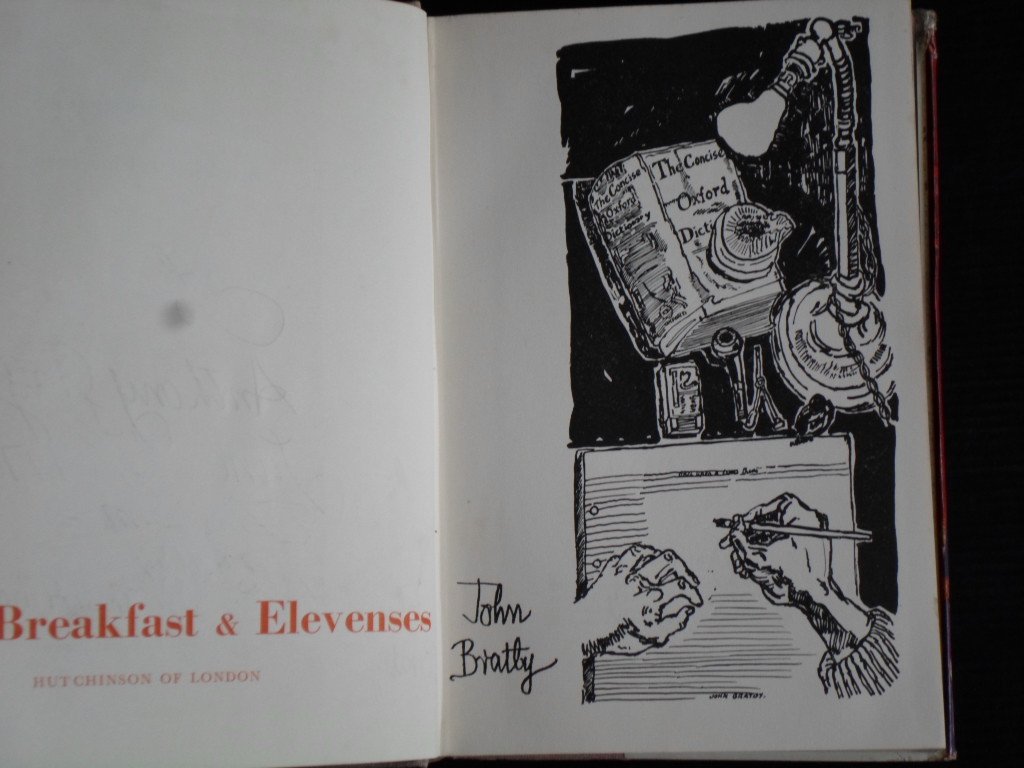 Bratby, John - Breakfast and Elevenses, Description of the formative years in the life of a fine Englishman and the psychiatric problems as a result of it