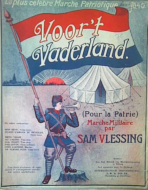 Vlessing, Sam: - Voor `t vaderland. Marche militaire