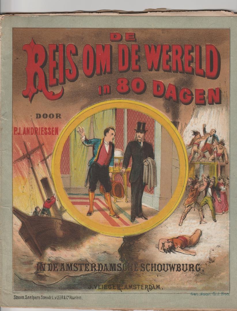 Verne, Jules - Reis om de wereld in 80 dagen, in de Amsterdamsche Schouwburg