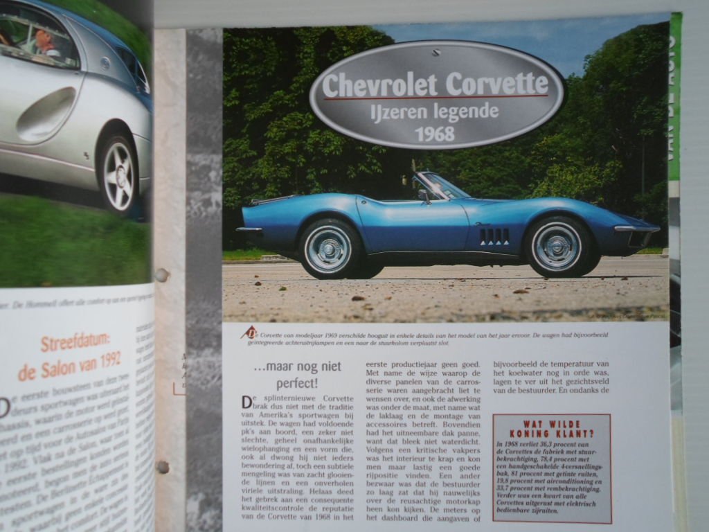 magazine - De eeuw van de automobiel aflevering aflevering 37, Chevrolet Corvette 1968