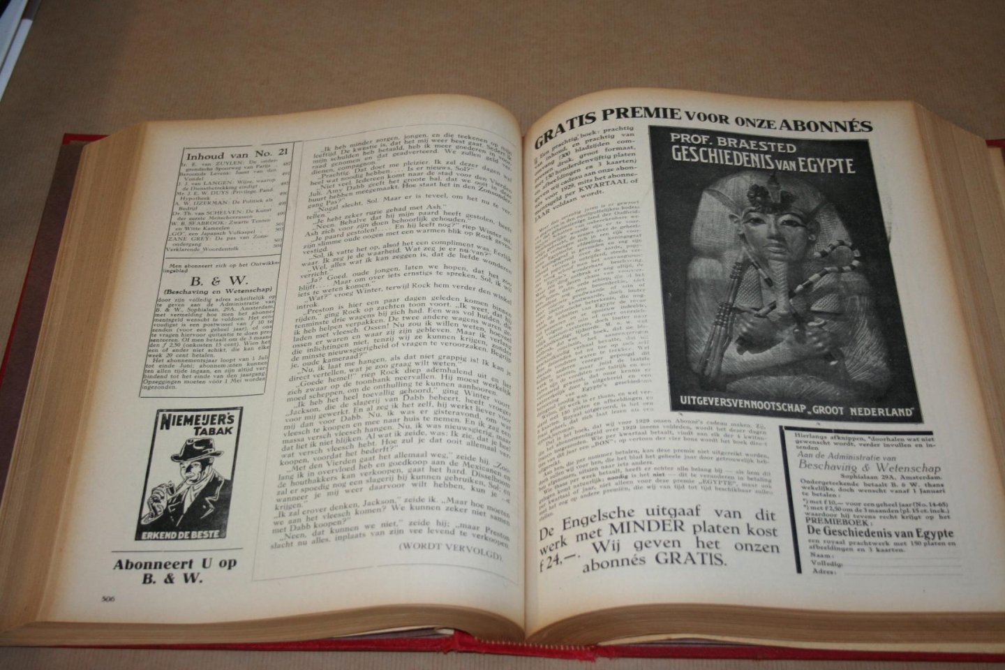  - Beschaving en Wetenschap   -- Bundeling jaargangen 1928/ 1929 (1e en 2e jaargang)