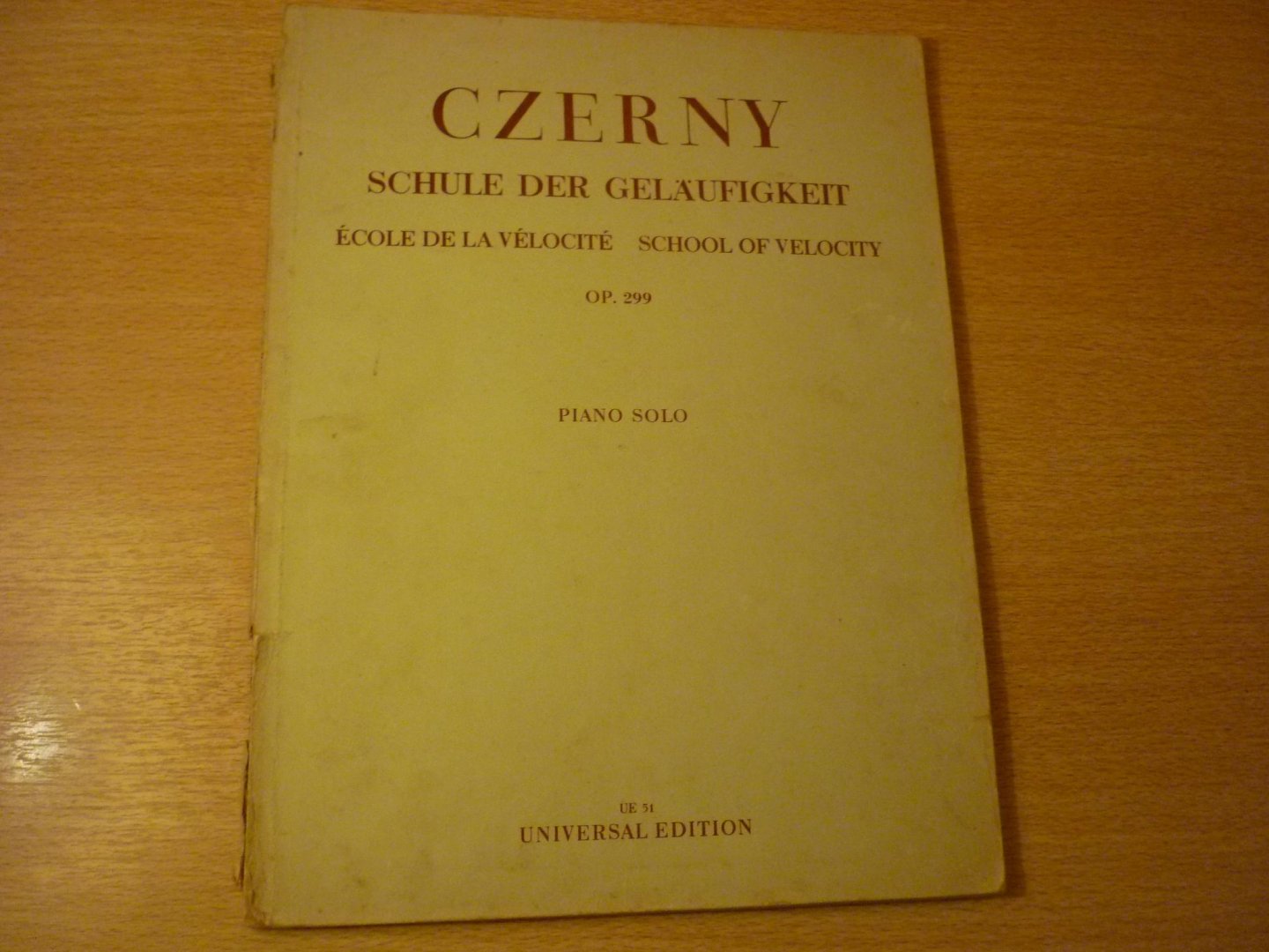Czerny; Carl - Schule der gelaufigkeit - Opus 299; Piano solo. Helft I, II, III en IV