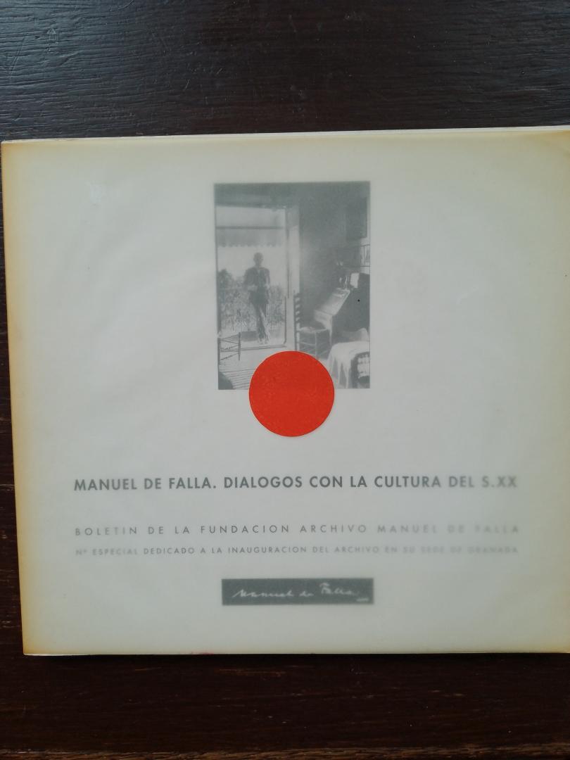 Fundacion   Archivo de Manuel de Falla - Manuel de Falla. Dialogos con la cultura del S.XX