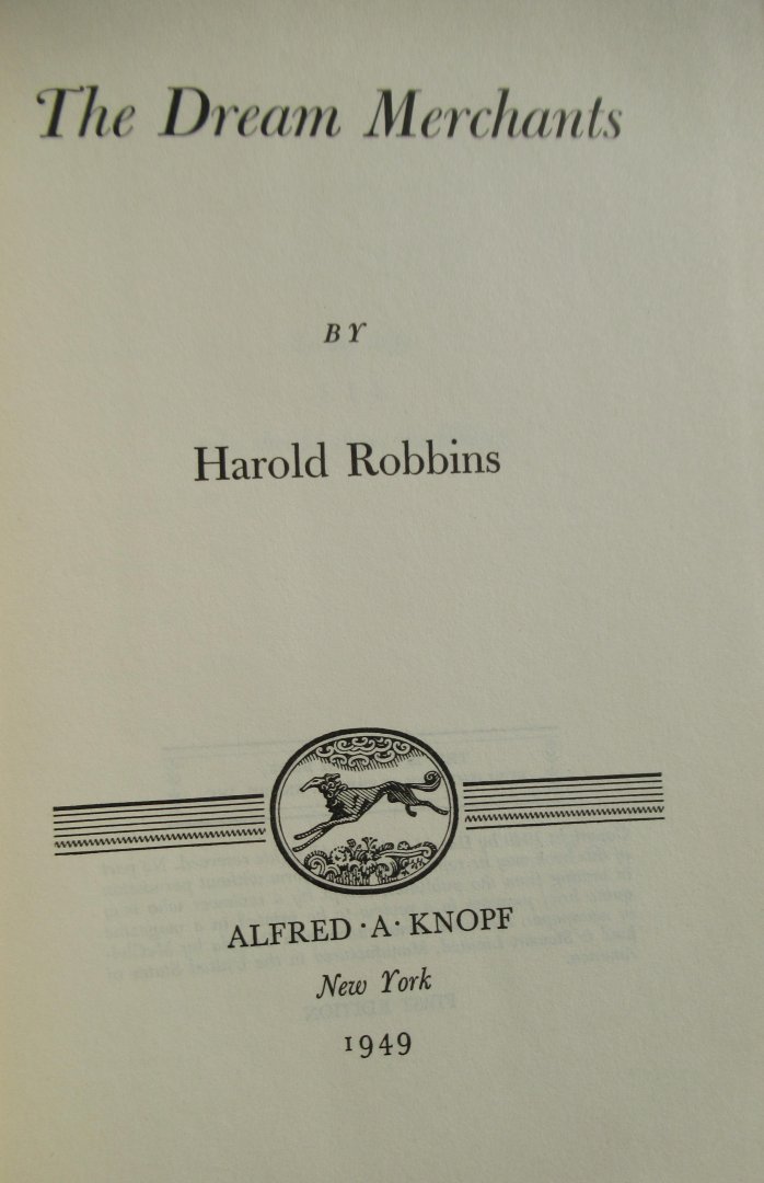 Robbins, Harold - The dream merchants. A novel