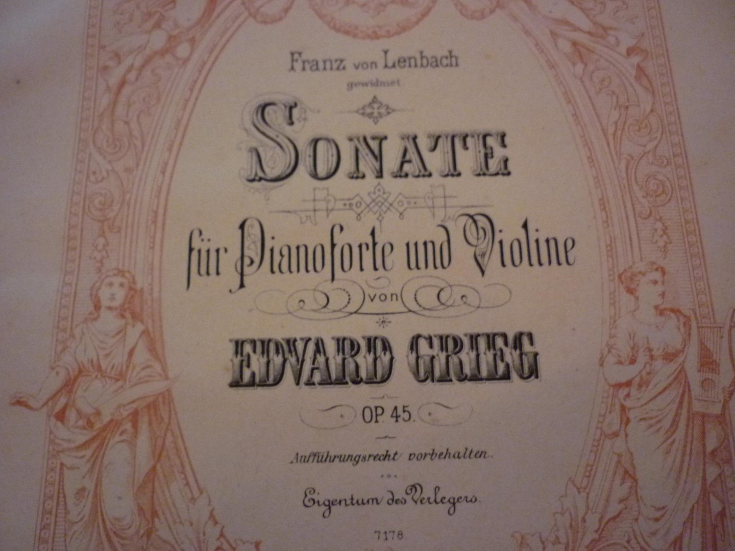 Grieg; Edvard (1843-1907) - 3 Sonaten für Violine und Klavier;  F-Dur op. 8 / G-dur op. 13 / C-Moll op. 45; voor Viool, piano