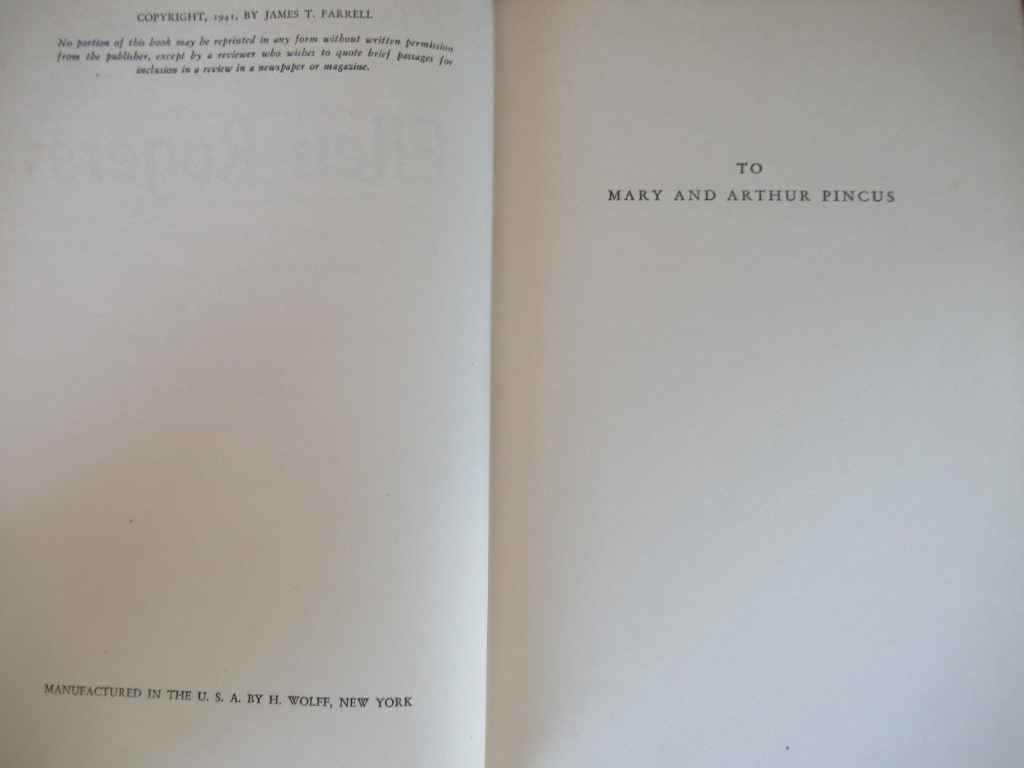 Farrell, James, T. - Ellen Rogers