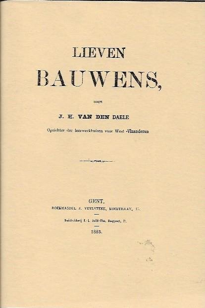 VAN DEN DAELE J.E. - Lieven Bauwens