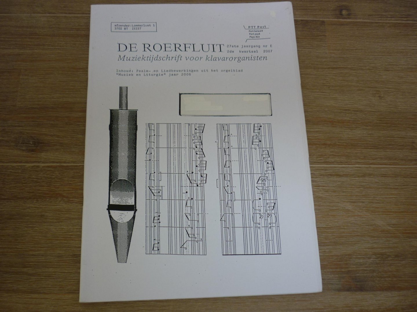 Diverse componisten - De Roerfluit muziek tijdschrift voor klavarorganisten; 27e jaargang; nr. E; 2e kwartaal 2007