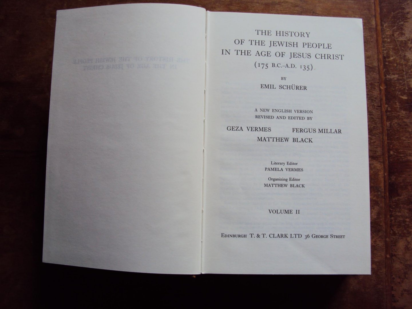 Schürer, Emil - The History of the Jewish People in the Age of Jesus Christ (175 B.C.-A.D. 135). Volume II