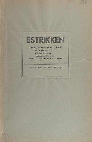 Feitsma, J.H.  & P. Brouwer. - Waatze Gribberts bruyloft synoptysk mei Teweschen Hochtydt  en Tewesken  Kindelbehr.