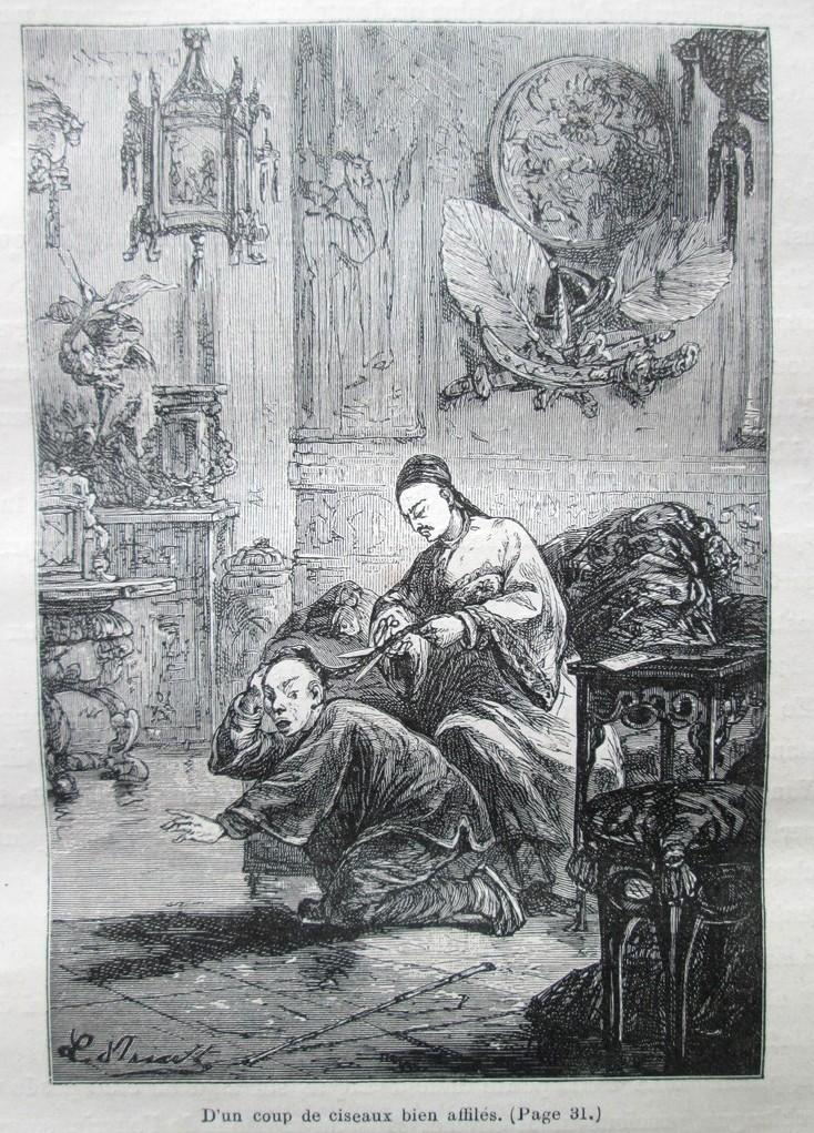 Jules Verne - Les tribulations d'un Chinois en Chine - Les Voyages Extraordinaires [Illustré]. Dessins par Benett