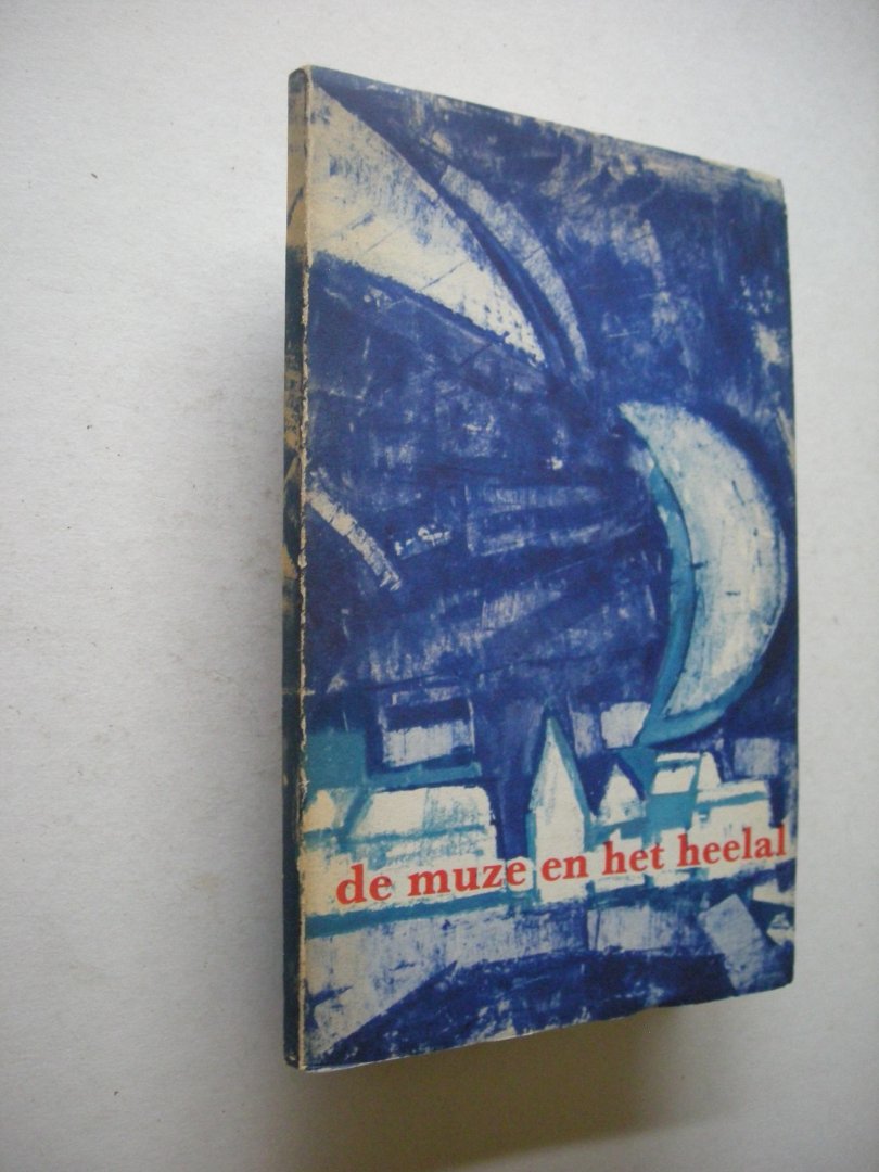 Sotermann, G., samenst. / Spaanderman,F., illustr. - De muze en het heelal. Een verzameling gedichten, handelende over licht en duister, beginregels, personalia van Schoolmeester / Boutens / Ostaijen enz. achterin)