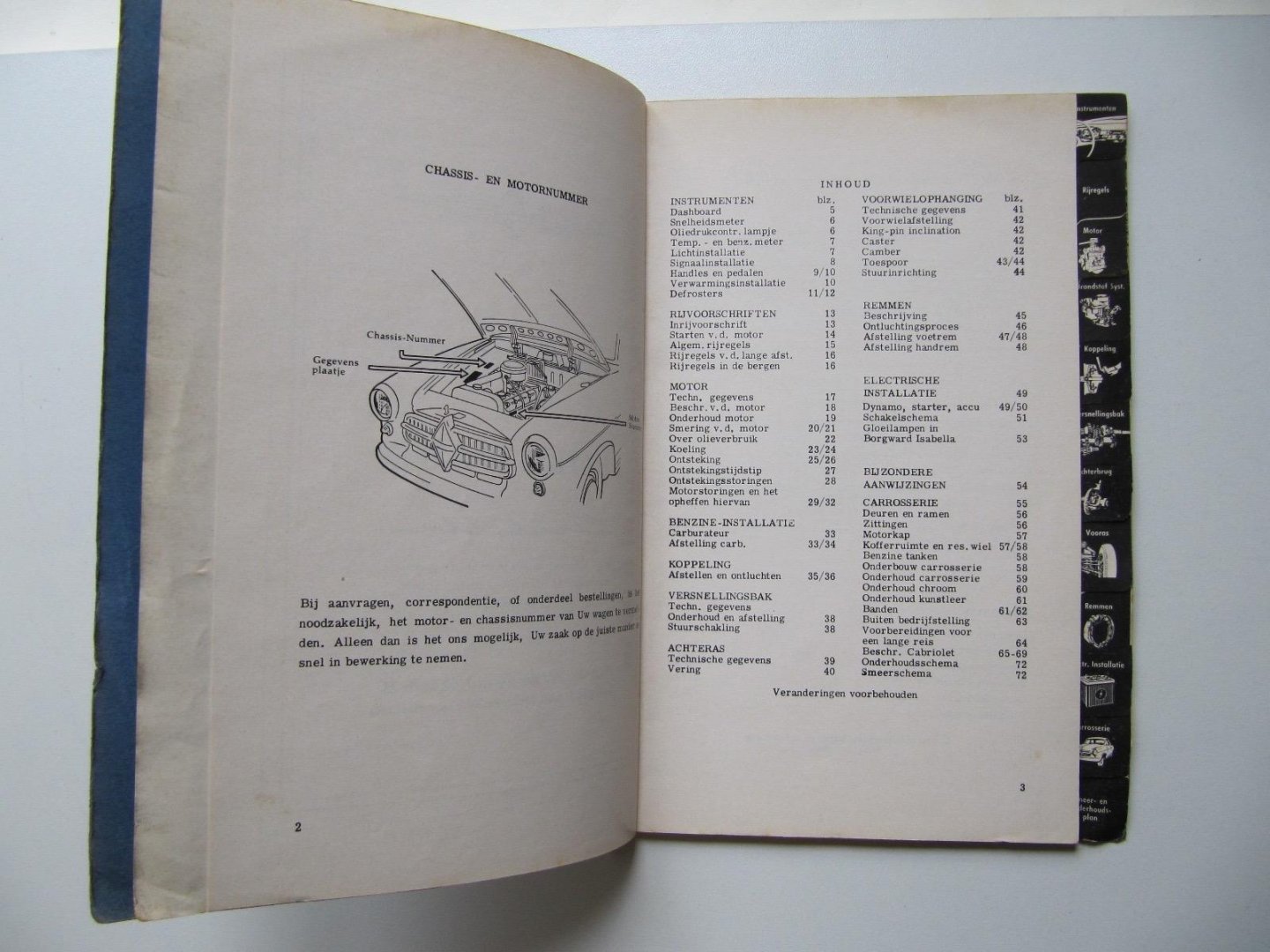 Redactie Carl F.W. Borgward - Instructieboekje (voor de) Borgward Isabella