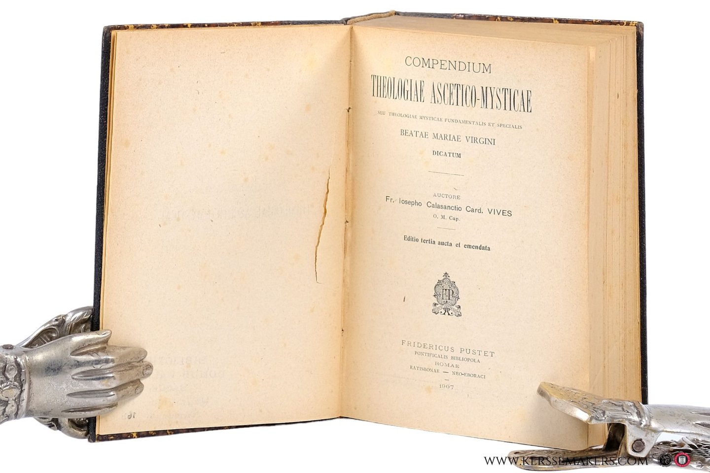 Vives, I. C. - Compendium theologiae ascetico-mysticae seu theologiae mysticae fundamentalis et specialis Beatae Mariae Virgini Dicatum. Editio tertia aucta et emendata.