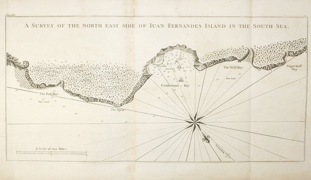 Anson, George - A survey of the north east side of Iuan Fernandes Island in the South Sea