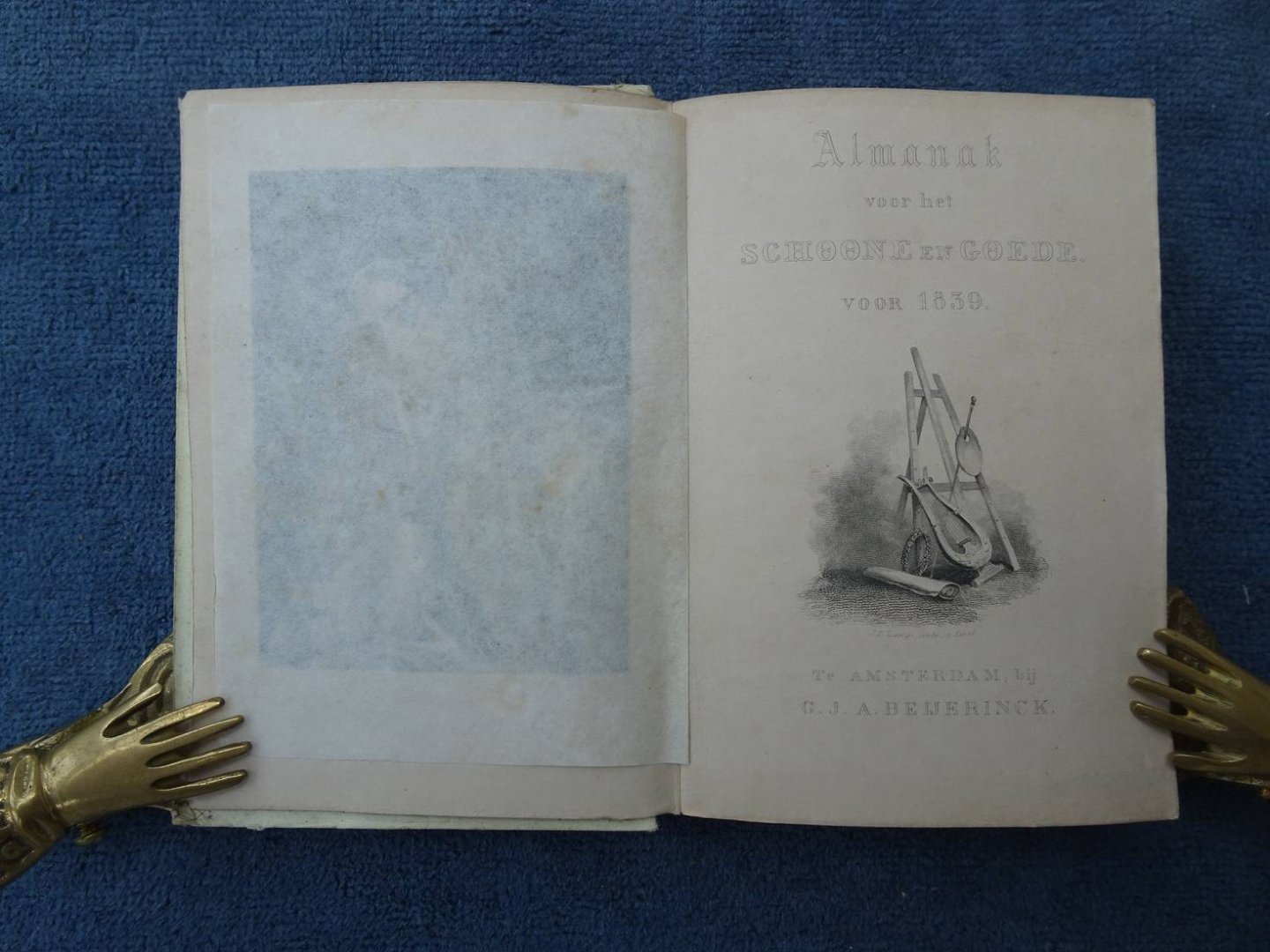 Aa, Robidé van der (red.). - Almanak voor het Schoone en Goede, voor 1839.