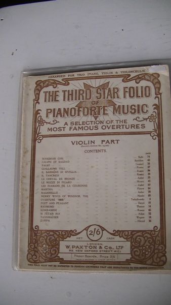  - The Third star folio of pianoforte music : a selection of the most famous overtures