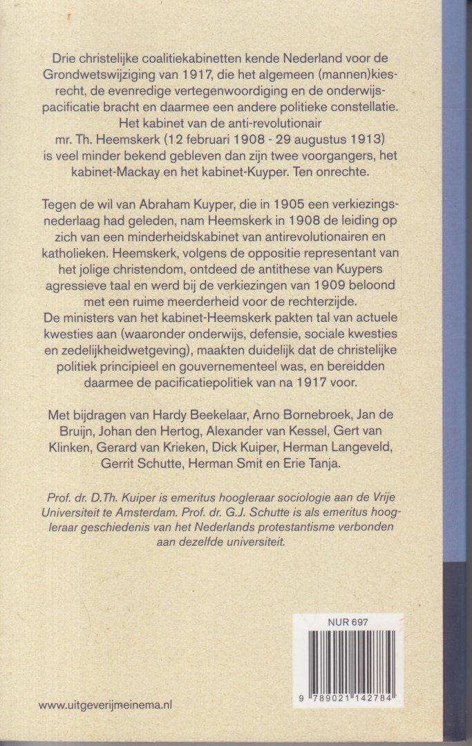 Kuiper, D.Th., Schutte, G.J. - Jaarboek voor de geschiedenis van het Nederlands Protestantisme na 1800 - 18 - Het kabinet-Heemskerk (1908-1913) / jaarboek voor de geschiedenis van het Nederlands protestantisme 1800