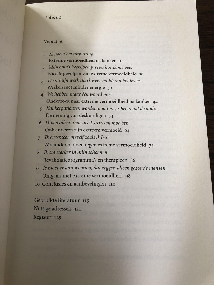 Maria Hendriks - Een lichaam van lood / extreme vermoeidheid na kanker