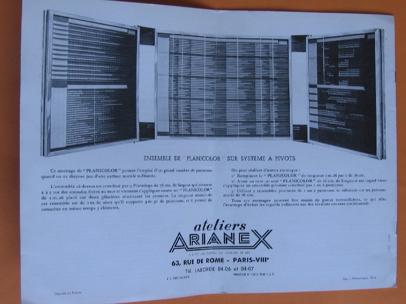 Folder - Le Planicolor, graphique mobile en couleur