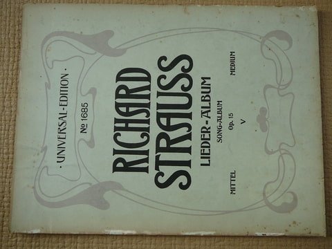 Strauss,Richard - Richard Strauss Lieder-Album Song-album.Mittel Op.15 Medium V.No.1685