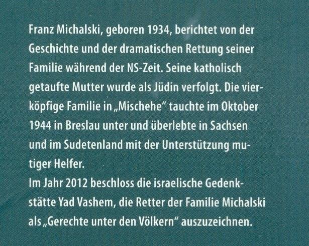 Michalski, Franz - Als die Gestapo an der Haustür - Eine Familie in "Mischehe" und ihre Helfer